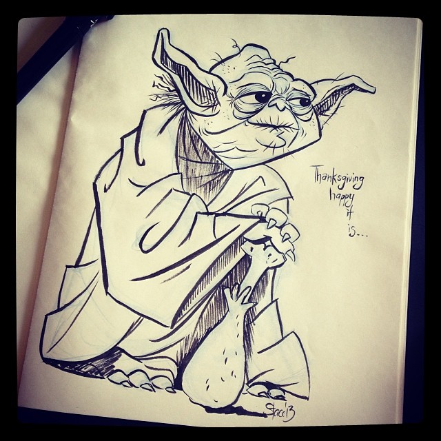 Inktober, is Yoda.